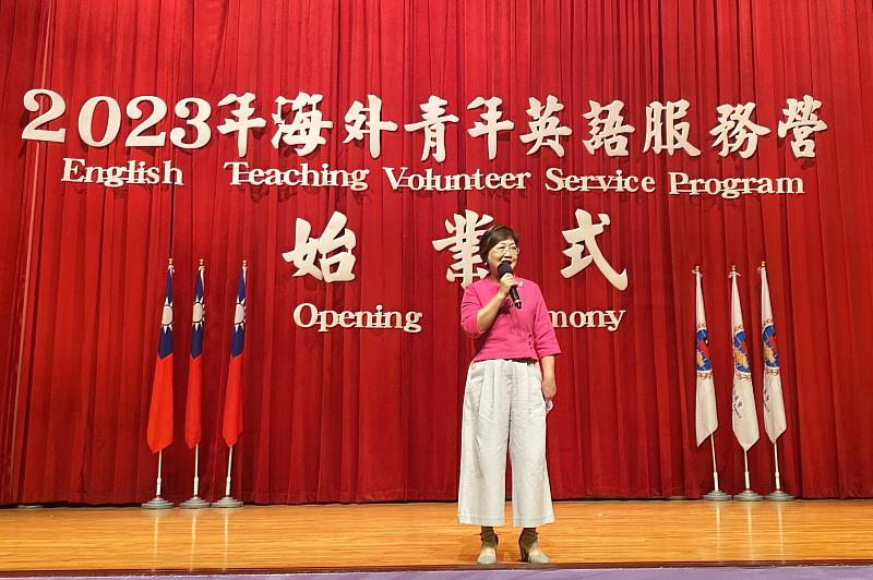 徐佳青期盼透過英語服務營，不只讓海外青年幫助臺灣學童學習英語，也同時提升自身的華語文能力