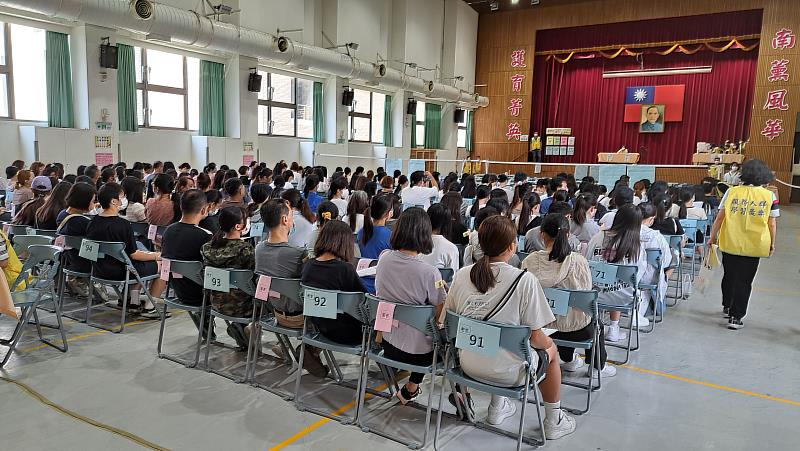 國立臺南護理專科學校於7月12日舉辦「112學年度南區五專聯合免試入學現場報到分發」作業。