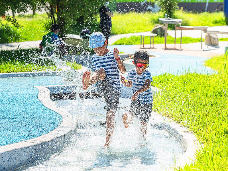 新店十四張歷史公園特色共融遊戲場-「水圳遊戲區」