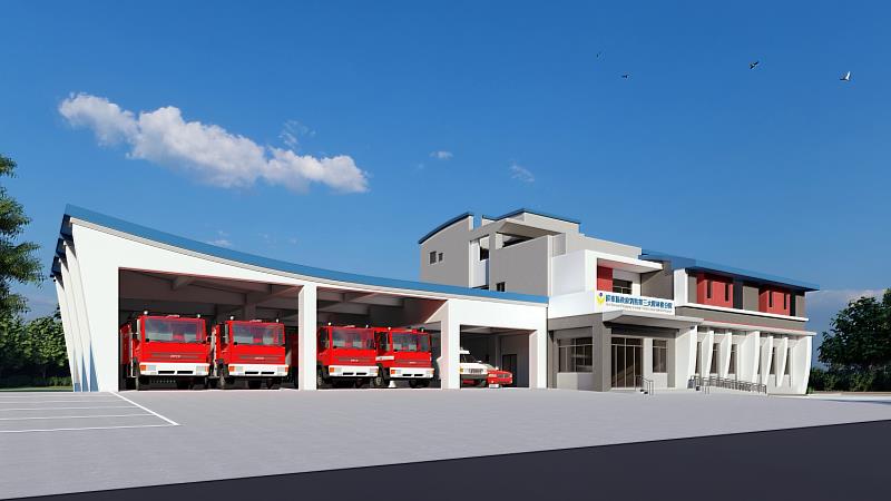 林邊消防分隊廳舍新建規模為一棟地上二層之新建物，建築經費約4900萬元