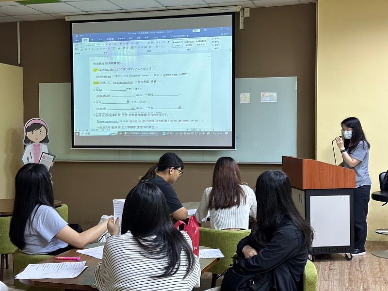 元培學生前往日本實習前,進行密集日語訓練課程