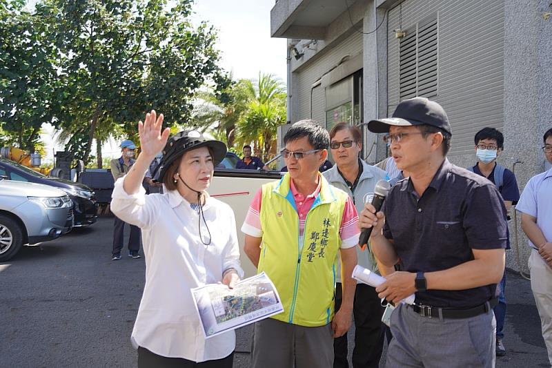 杜蘇芮颱風逼近 周春米視察林邊抽水站