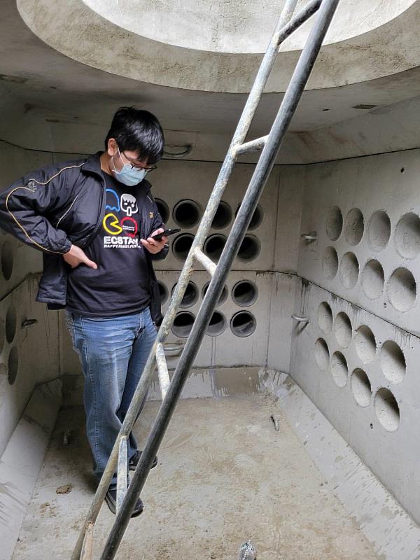 學生與台電合作，進行配電系統之預鑄鋼筋混泥土人手孔共構評估研究