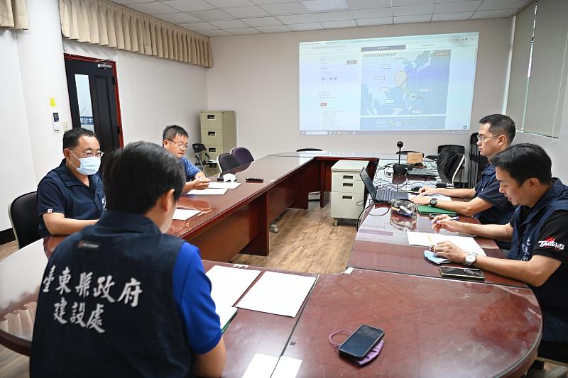 杜蘇芮颱風將來襲 臺東縣政府建設處今召開防汛應變整備