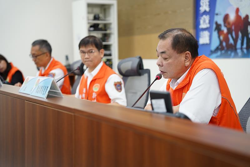 為因應杜蘇芮颱風，新竹縣政府今天召開防災整備會議。