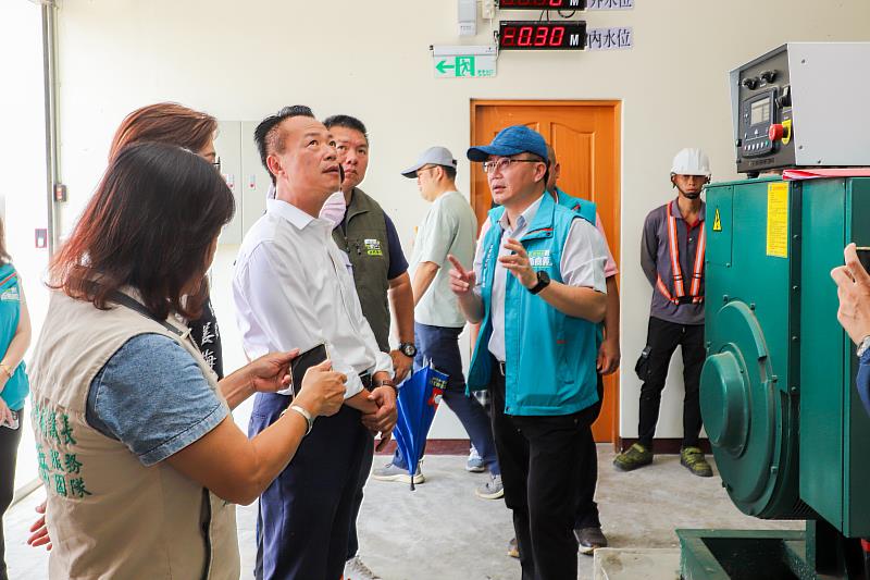 因應杜蘇芮颱風來襲縣長翁章梁視察防汛設備 -2