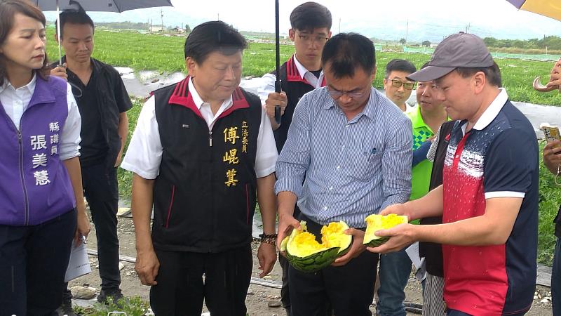 陳吉仲主任委員7月28日赴花蓮關切杜蘇芮颱風農業災情