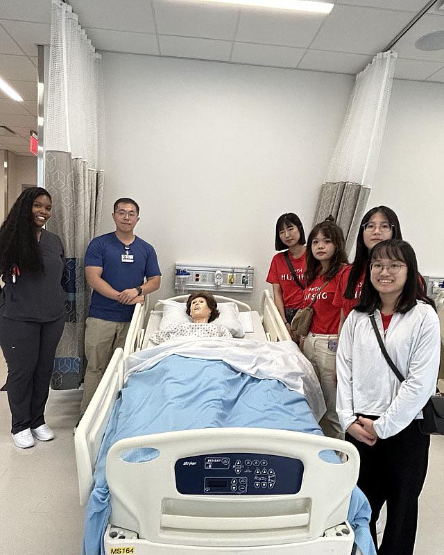 大葉大學護理系學生到美國，體驗美國的護理教育
