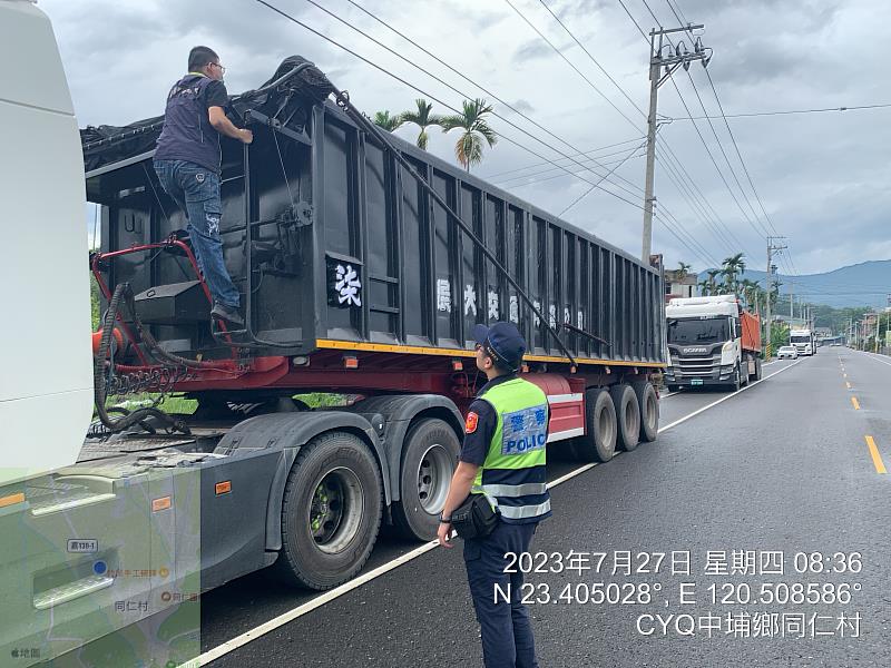 又是北土南送！嘉縣攔查扣留6輛非法載運車