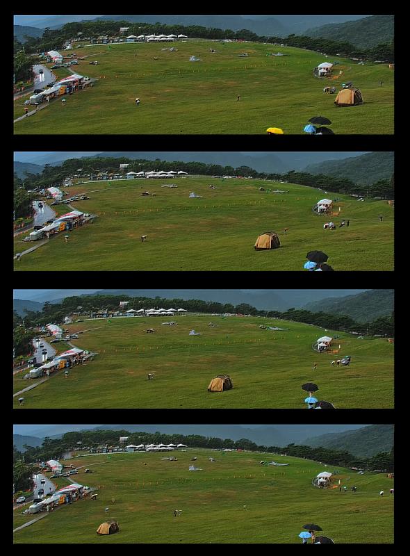 鹿野高台熱氣球場地即時影像 5日驚見帳篷會走路 笑翻一票網友