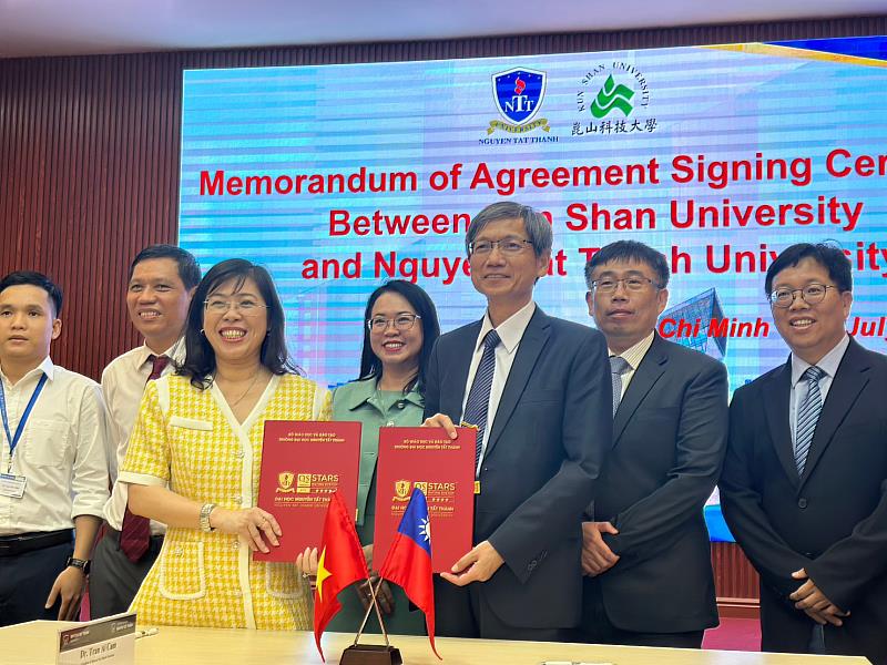崑大工院USR團隊與越南阮必誠大學簽署MOA