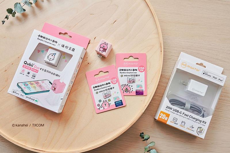 Maktar推出的Qubii Duo備份豆腐《卡娜赫拉的小動物》系列商品，首次在日本樂天市場預購攻單日銷售排行榜冠軍。（資料來源：Maktar）
