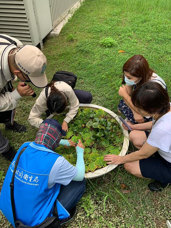 新竹縣本土個案周邊孳清畫面。