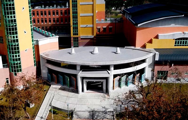 辦理音樂會之東華大學藝術學院空拍。