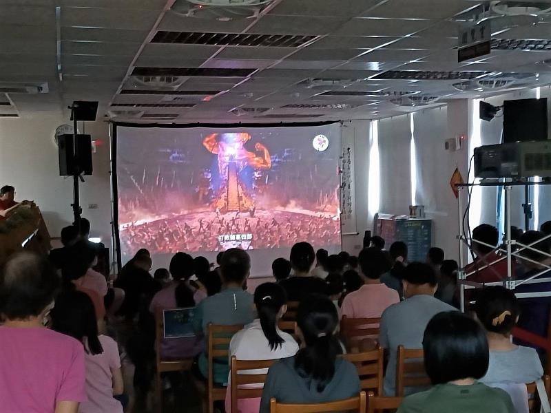 諸葛四郎電影在竹北市立圖書館放映，觀眾踴躍