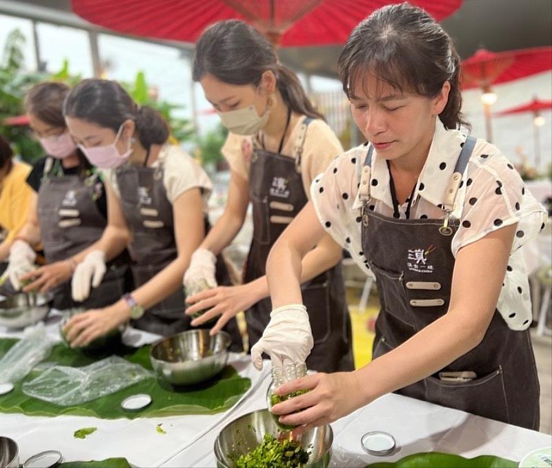 里港鄉定遠自治社區舉辦滇緬風情遊程體驗及餐桌饗宴,吸引不少民眾2