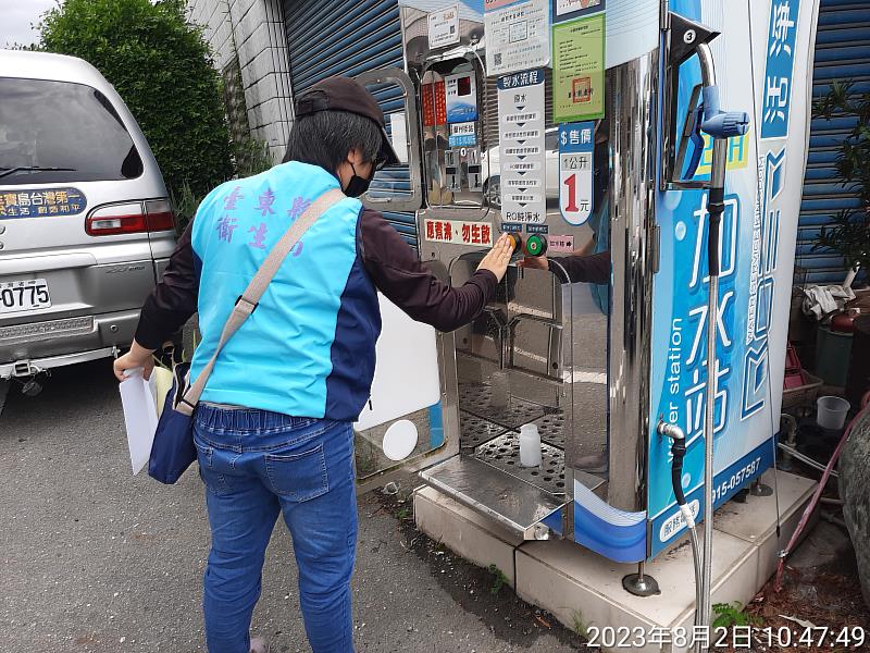 臺東縣衛生局加水站稽查計30台水質抽驗結果均合格 環境衛生24家應限期改善