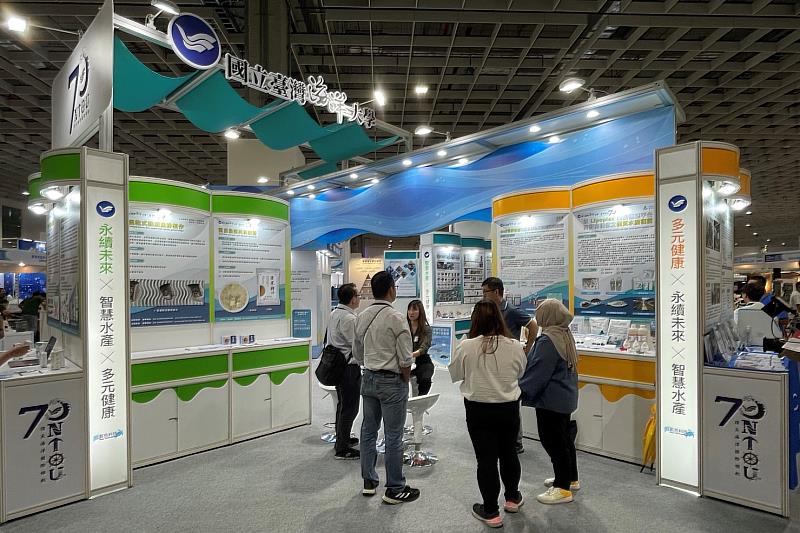 海大於南港展覽館一館參與2023臺灣國際海洋暨漁業產業展