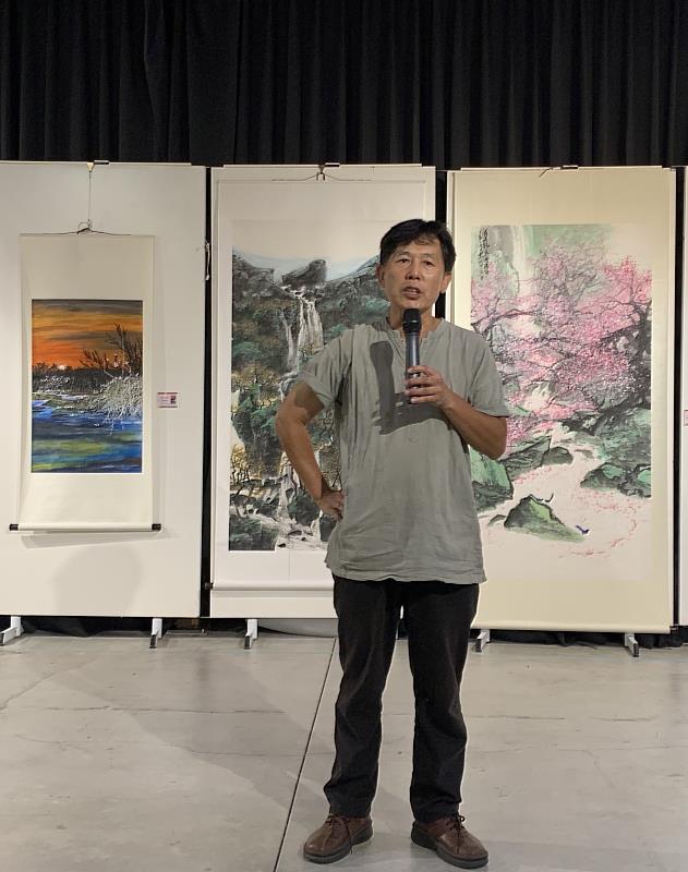 宜蘭縣美術學會鄒森均理事長致詞