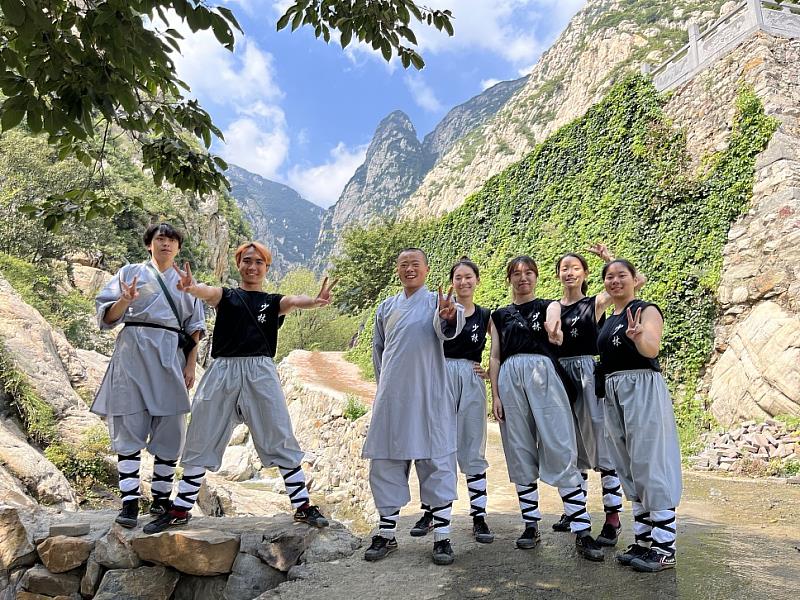 圖說四：學員在禪宗少林