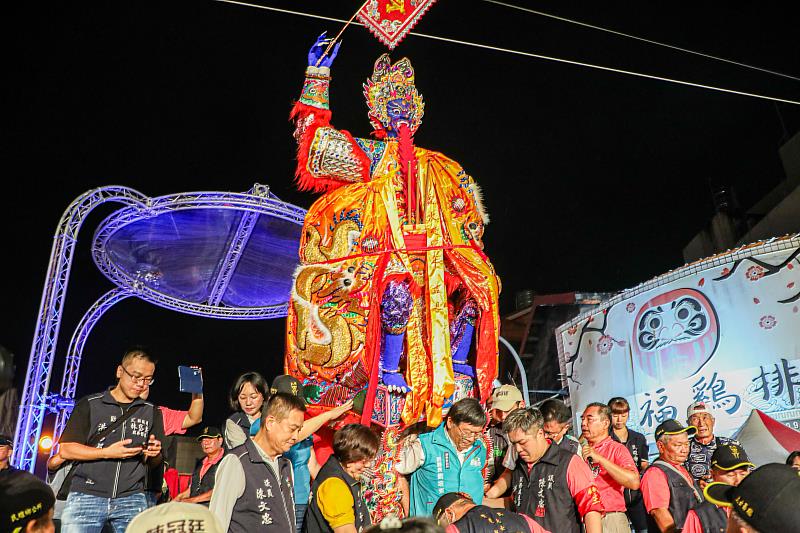 大士爺祭最終日 嘉義縣副縣長劉培東護送神尊昇天-3