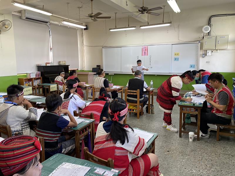 泰雅族語朗讀比賽過程