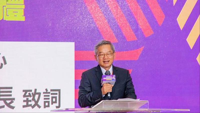 南臺科技大學校長吳誠文榮任「國家運動科學中心」董事長，於揭牌典禮中致詞。