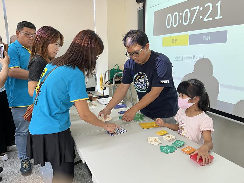 現場多位4歲至10歲的孩童一同參與活動，共同反思永續行動