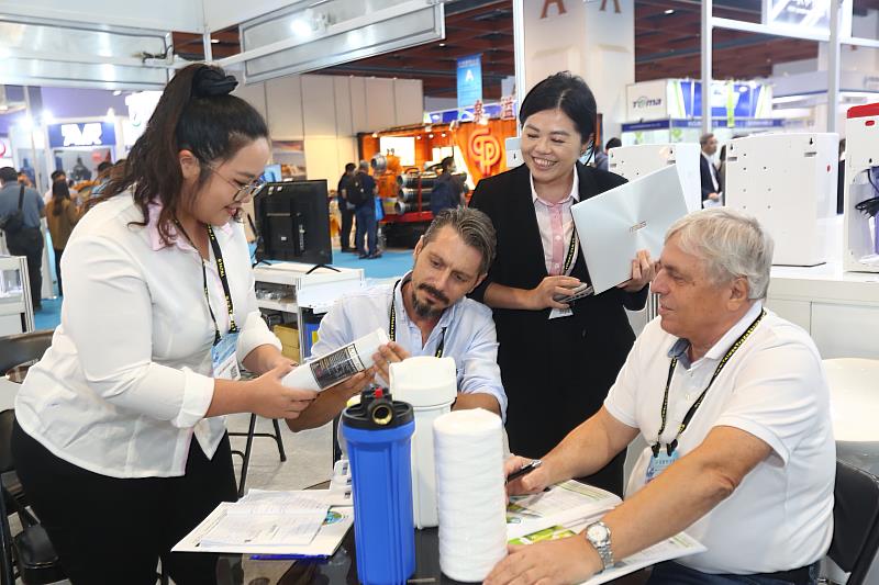 TIWW 2023吸引各國買主來臺觀展並尋找水資源智慧解決方案。(貿協提供)