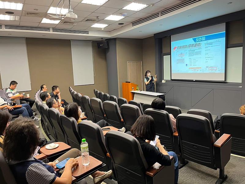 矽導研發中心運用民防團訓練時機辦理識詐宣導