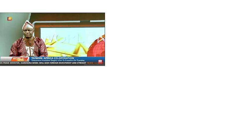 奈國主流電視媒體報導蔡總統出訪非洲友邦