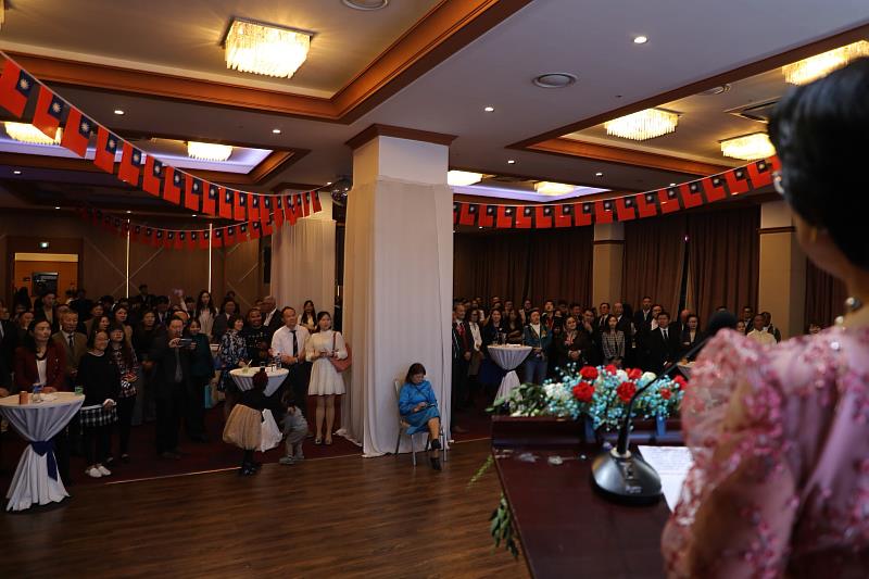 駐蒙古代表處舉辦112年中華民國台灣國慶酒會現場篙棚滿座。