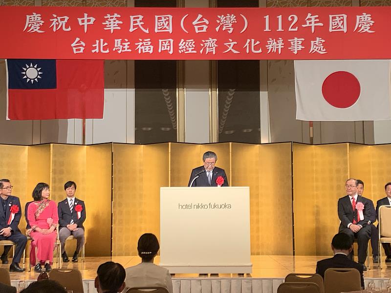 自民黨總務會長森山裕眾議員致詞