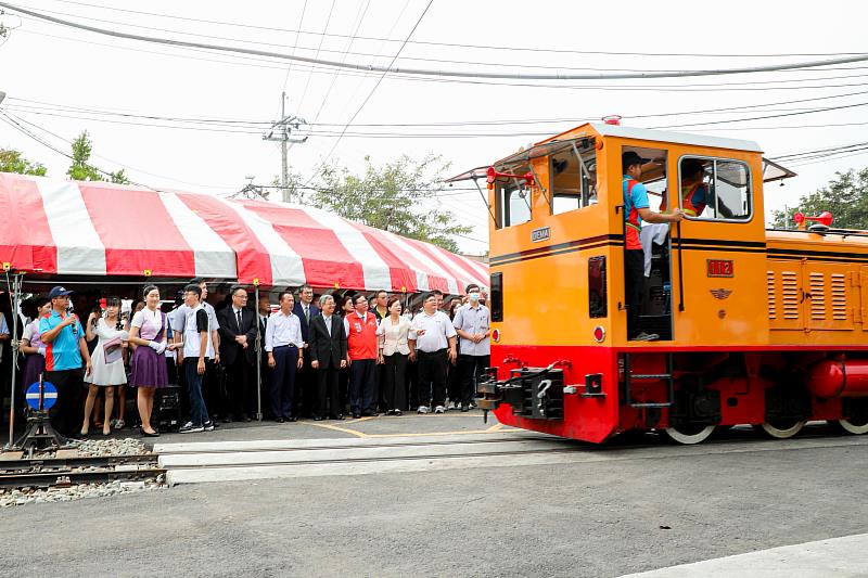 蒜頭糖廠五分車通車典禮 高鐵至故宮南院觀光鐵路全線開通-1