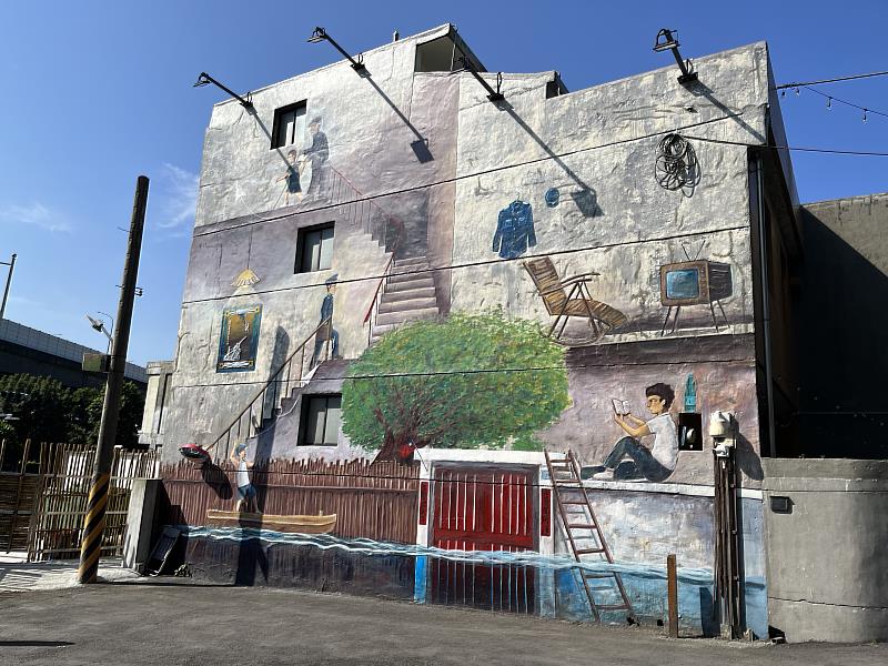 眷村生活記趣彩繪牆