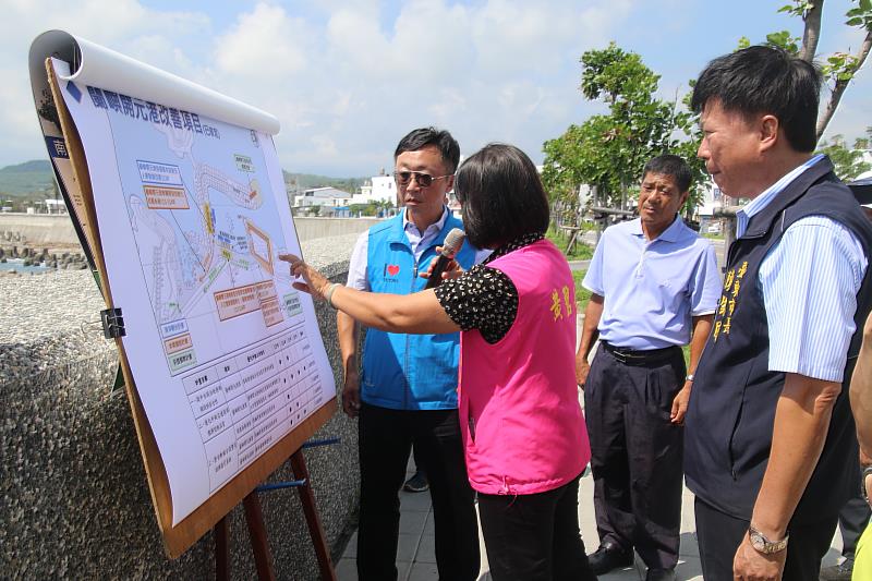 富岡、蘭嶼開元港設施相繼完成 饒慶鈴:臺東交通港區設施再升級 打造有序的候船環境