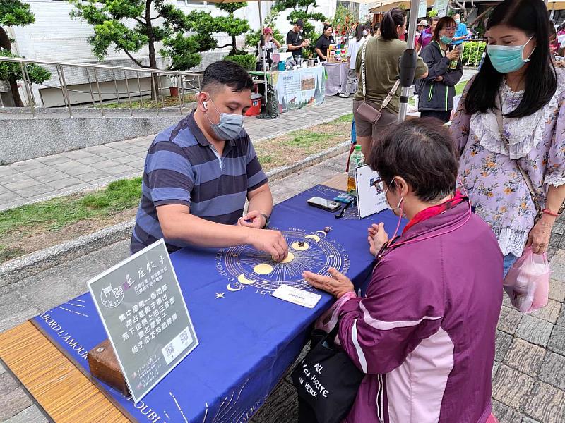 星座專家以台語解說讓民眾體驗西洋占星術