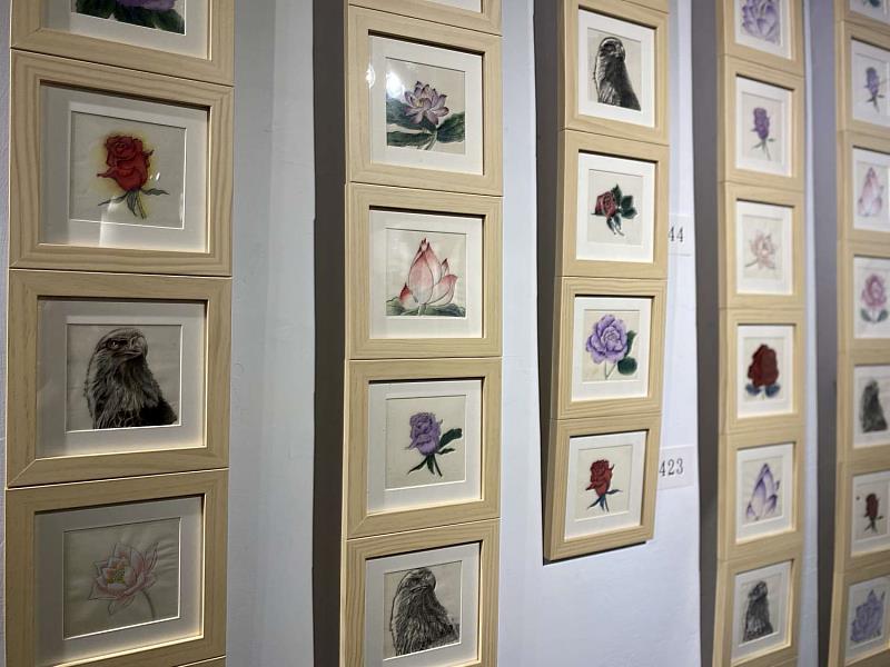 本展展出之彩墨及蓪草繪畫作品