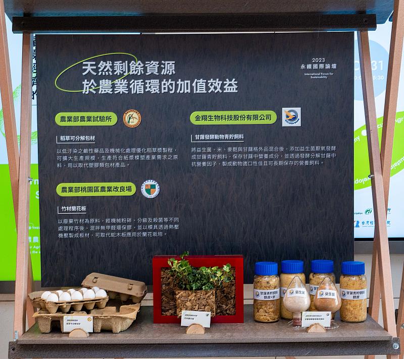 2023永續國際論壇循環農業成果展示。