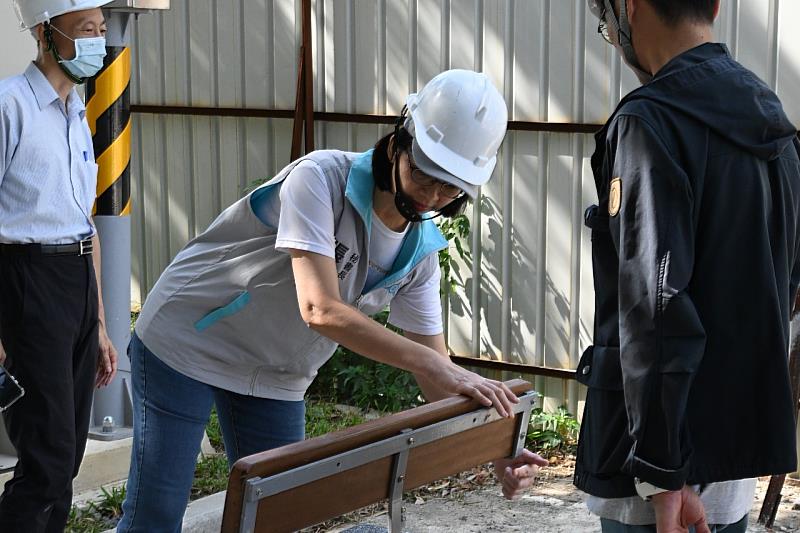 新竹市府秘書長張治祥代表市長高虹安出席視察東光公園進度