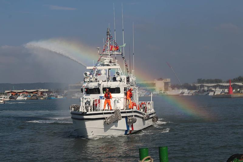 新竹海巡隊新造3516艇進港儀式