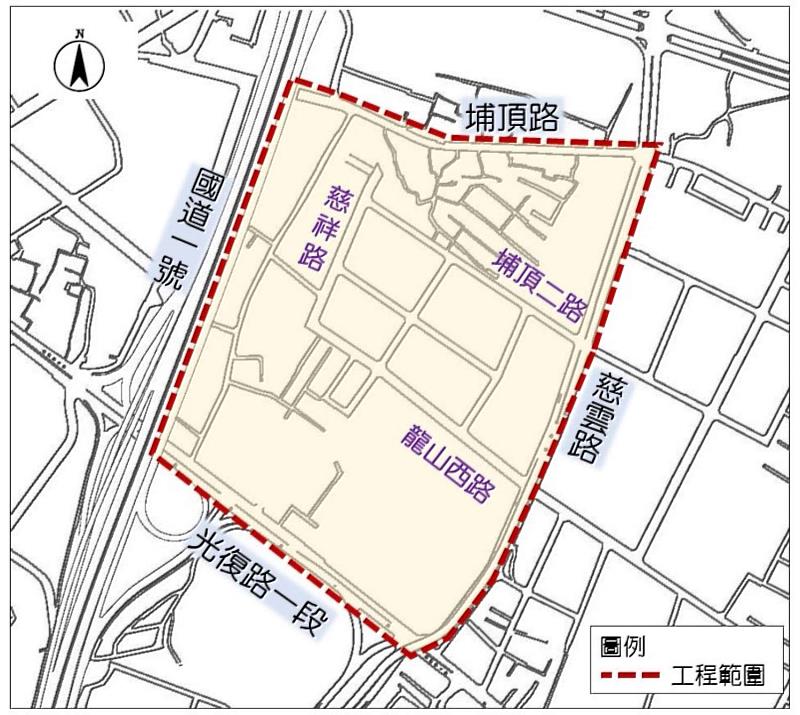 竹市污水下水道第二標順利決標，施工範圍為埔頂路以南、慈雲路以西、國道一號以東、光復路一段以北地區。