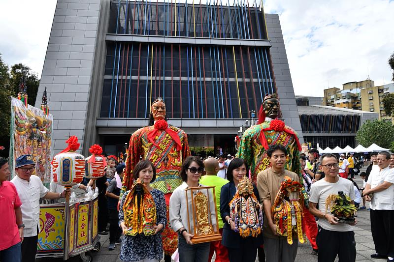 宜蘭傳藝園區文昌祠文昌帝君、戲曲中心三聖宮祖師爺、慈諴宮天上聖母、惠濟宮開漳聖王、神農宮神農大帝參與繞境踩街及開幕式活動