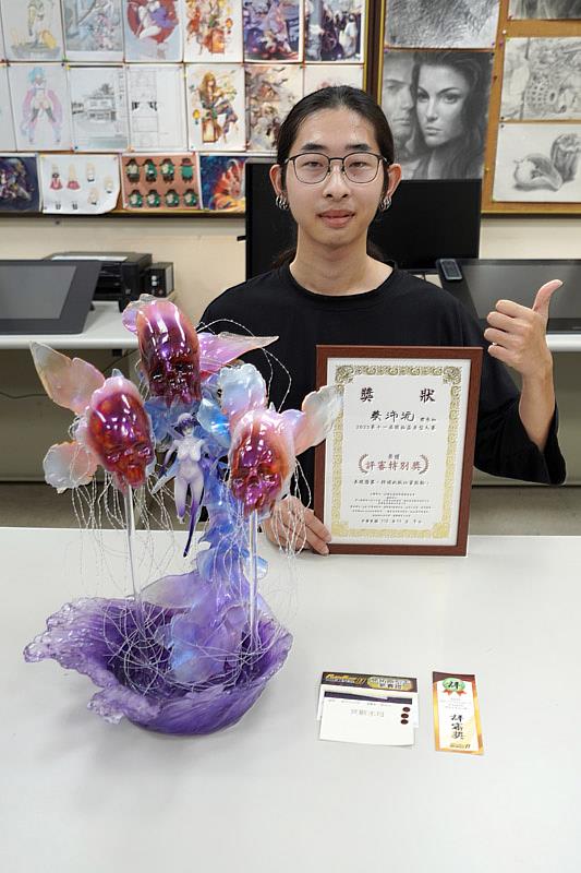 大葉大學多媒體學程校友蔡沛沅獲開拓盃原型大賽評審特別獎