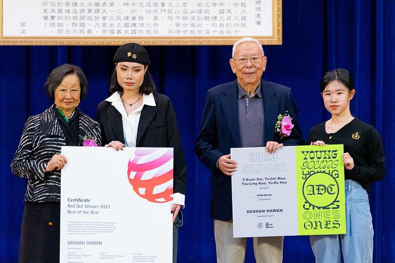 中國科大學生獻「德國紅點品牌與傳達設計Best of the Best獎」及「Young Ones Student Awards銀獎」