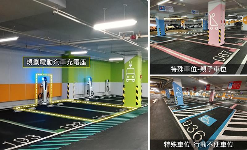 全台首座銀級智慧建築地下停車場