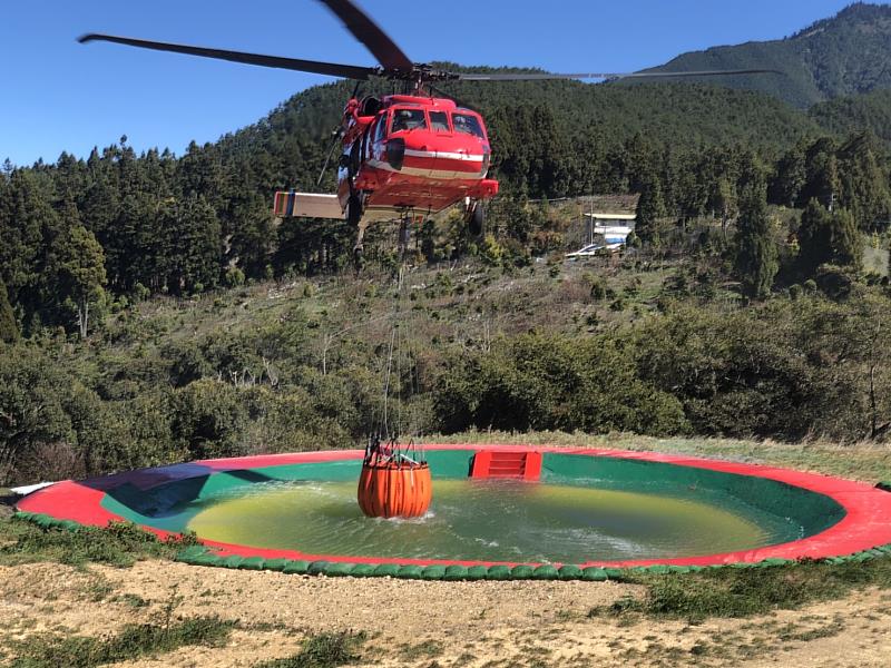 直升機吊掛取水測試