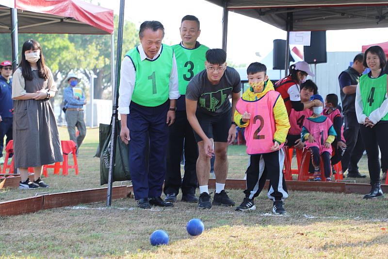 嘉義縣中小學特奧滾球融合錦標賽 60校700多人齊聚球場