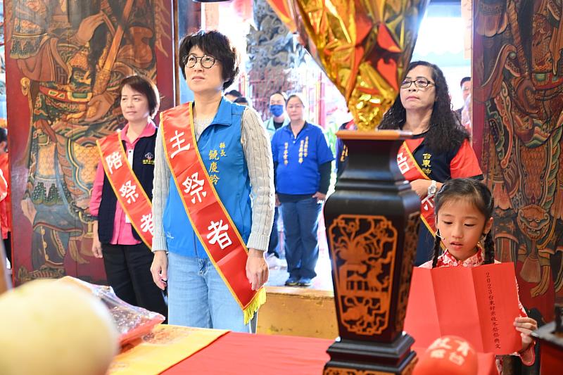 臺東好米收冬祭 祈福祭典今熱鬧登場！饒慶鈴：推動客家精神親子共傳承 歡慶喜迎客家月