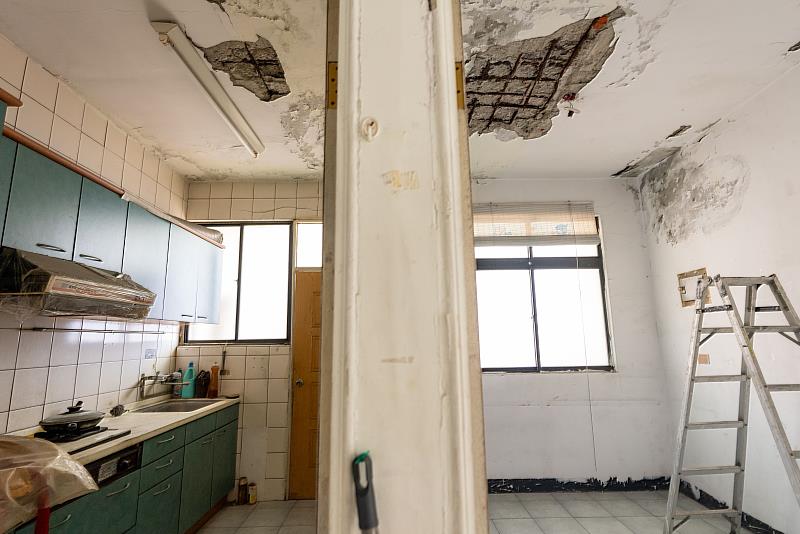 海砂屋社區屋內現況。(新北住都中心提供)